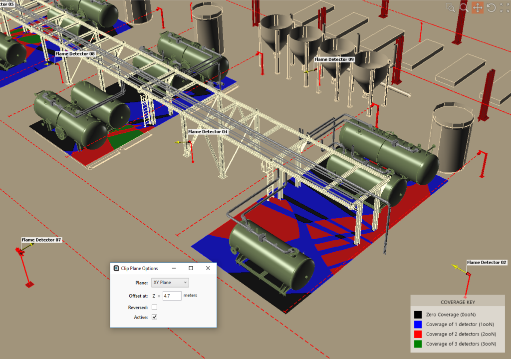 Fire and Gas Mapping Study Examples with Detect3D Software