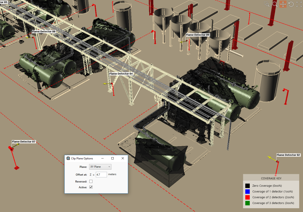 Fire and Gas Mapping Study Examples with Detect3D Software