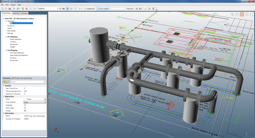 2D CAD Creation - Software for Fire and Gas Mapping and CFD Analysis