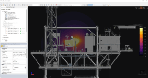 inFlux CFD fire radiation contour