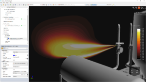 inFlux CFD Fire Modeling Temperature Contour Jet Fire